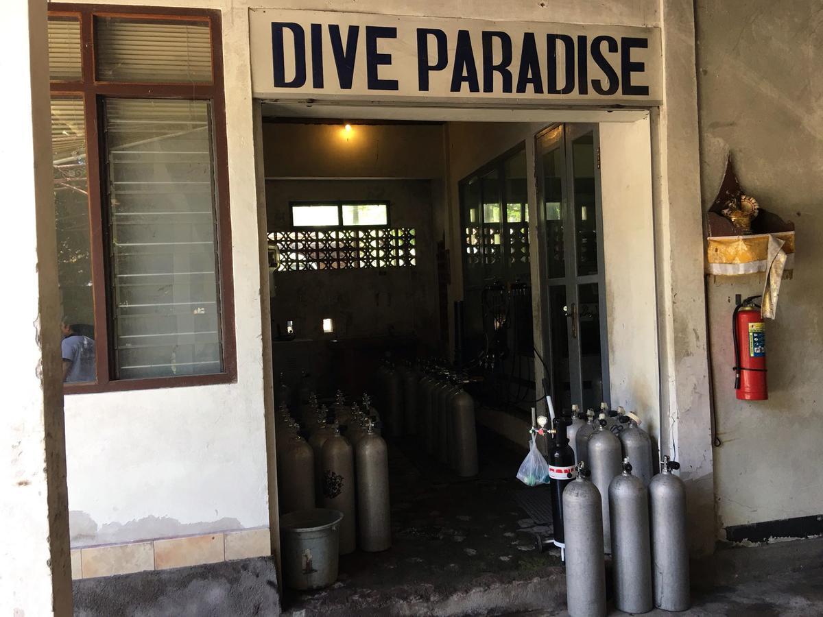Paradise Palm Beach Bungalows And Dive Center Tulamben Exterior foto